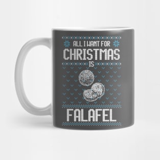 All I Want For Christmas Is Falafel - Ugly Xmas Sweater For Falafel Lover Mug